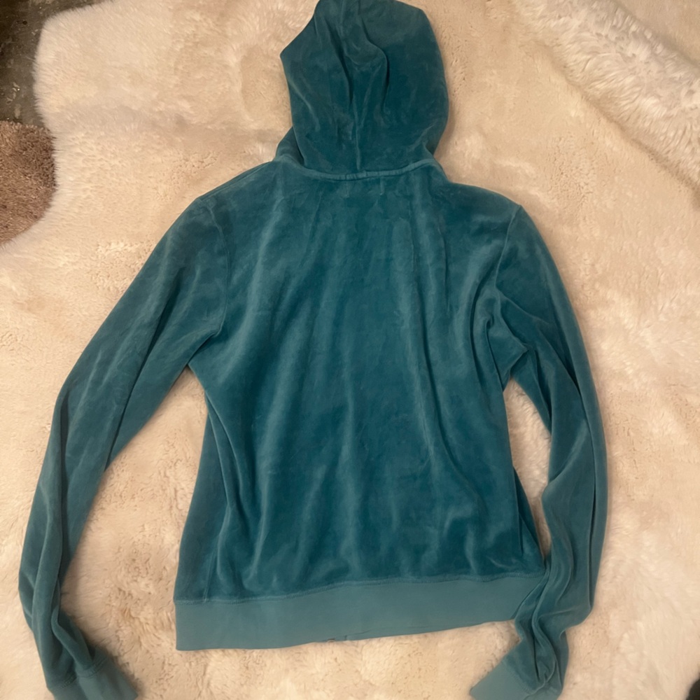 Juicy Couture y2k boutique Velour Hoodie and Joggers 2 piece L bottom XL Hoodie. - Picture 5 of 13